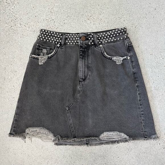 DL1961 Denim Georgia High Rise Skirt in Wilder - Picture 1 of 7